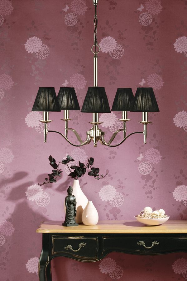 Srebrny żyrandol Stanford - Interiors - new hampton