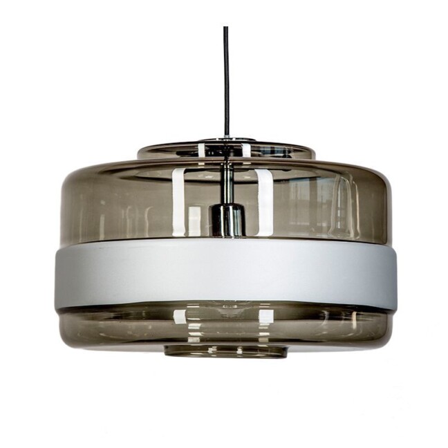 Lampa wisząca Umbriel Wide - szklana okrągła do jadalni i kuchni