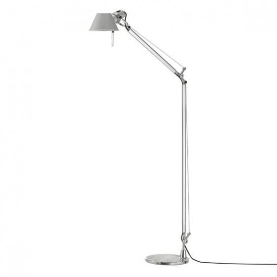 Aluminiowa lampa podłogowa Tolomeo Lettura - do biura lub firmy