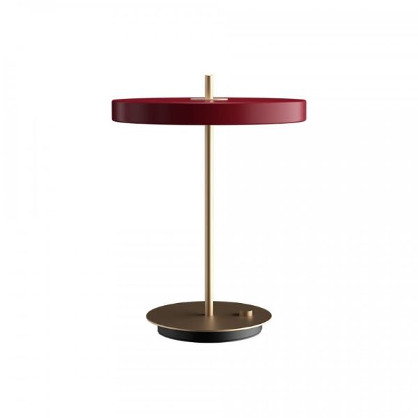 Bordowa lampa stojąca Asteria - LED do salonu skandynawskiego