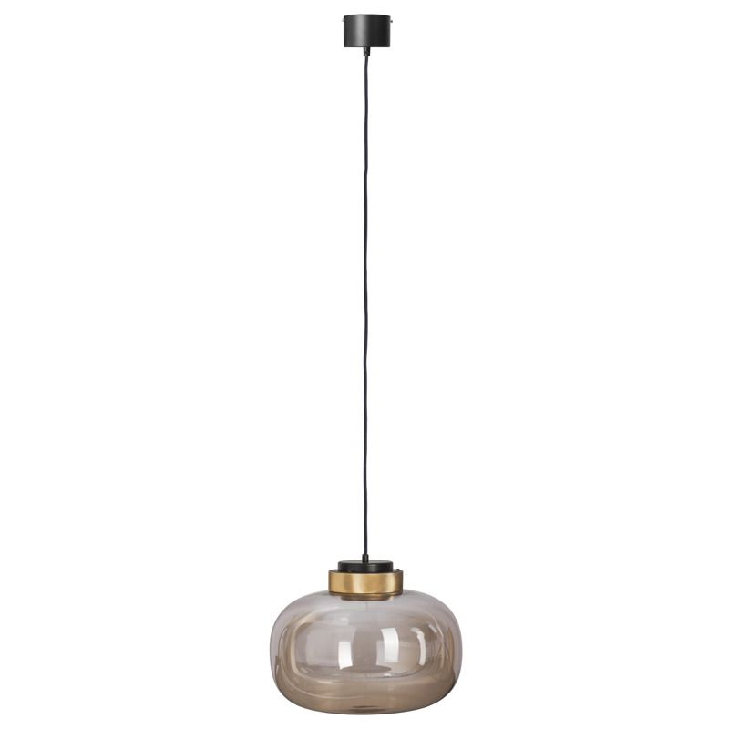 Bursztynowa szklana lampa Boom LED - do kuchni