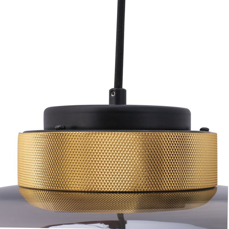 Bursztynowa szklana lampa Boom LED - do kuchni