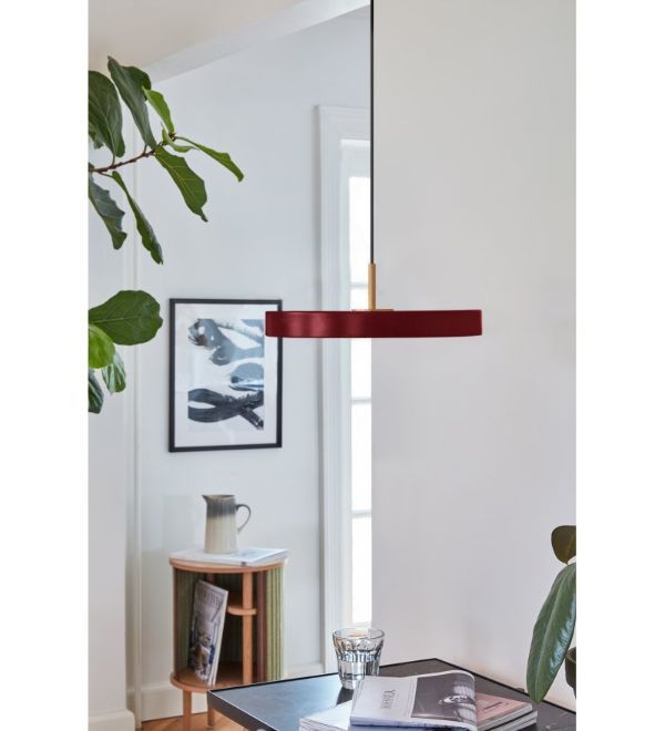 Czerwona lampa wisząca Asteria Mini - LED, 02210