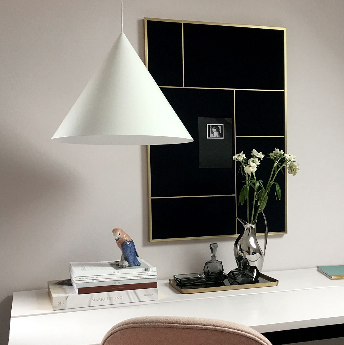 Duża lampa wisząca Benjamin XL - nad stół lub biurko