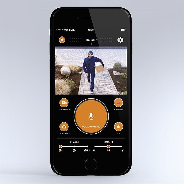 Kinkiet zewnętrzny na ogrodzenie z kamerą CamLight - sterowany aplikacją