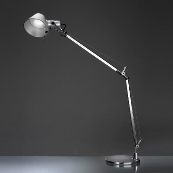 Lampa biurkowa Tavolo - srebrna LED do biura projektowego