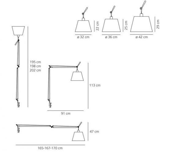 Lampa biurkowa Tolomeo Mega Tavolo
