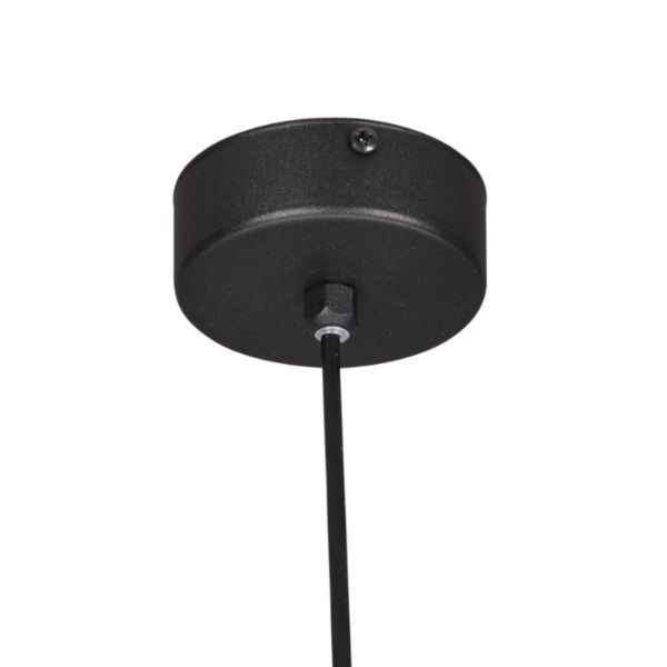 Lampa wisząca kula Neve - w stalowej ramie do salonu