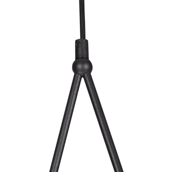 Lampa wisząca kula Neve - w stalowej ramie do salonu