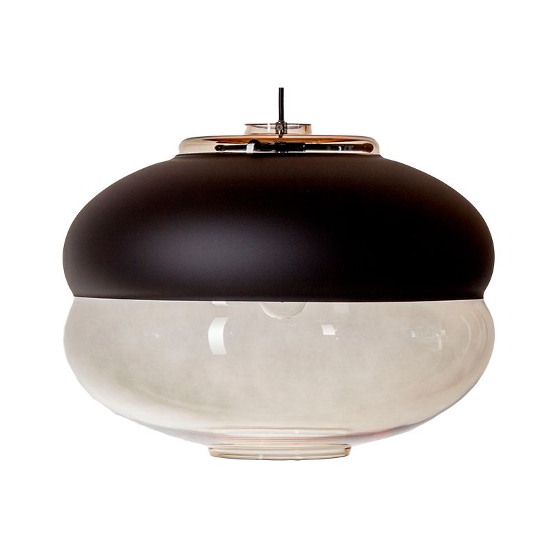 Lampa wisząca Miranda Wide do restauracji i kawiarni - beż i czerń