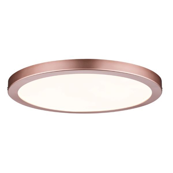 Plafon LED Atria 24W Ø30 cm różowe złoto – nowoczesny, płaski sufitowy