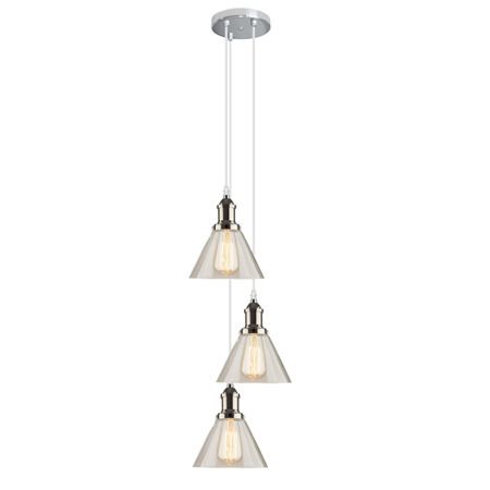 potrójna lampa wisząca loftowe klosze