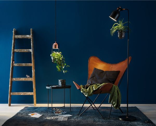 Skandynawska lampa wisząca Fanja - lampa z doniczką