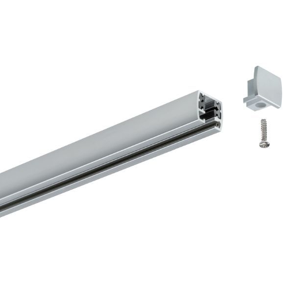 Zaślepka URail - end cap, chrom, mat, system szynowy