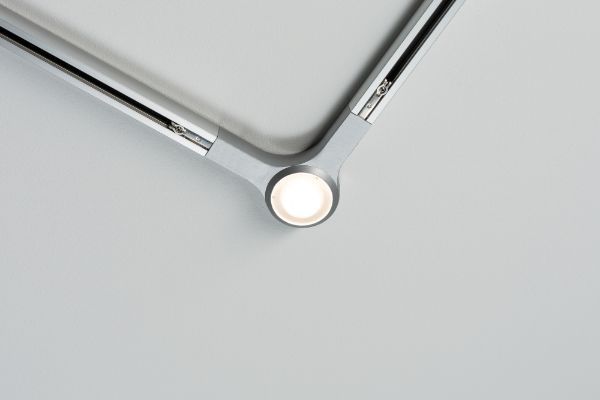 Złączka URail - L-connector, srebrna, system szynowy