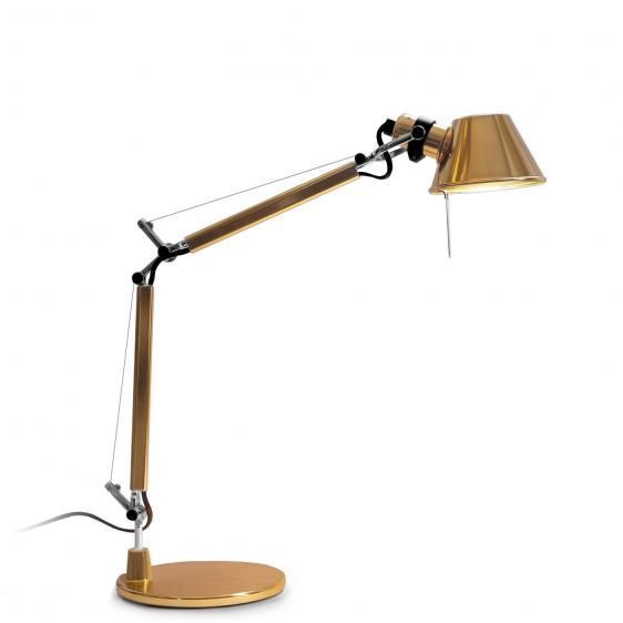 złota lampa biurkowa do gabinetu do sypialni