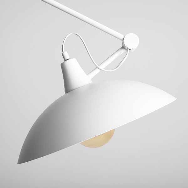 Biała lampa sufitowa Melos - loftowa