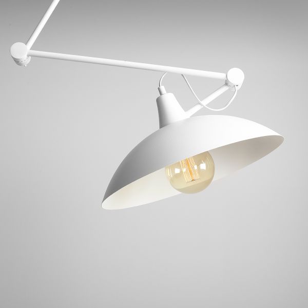 Biała lampa sufitowa Melos - loftowa