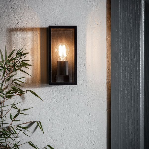 Czarny kinkiet Oxford - zewnętrzny na dom IP44