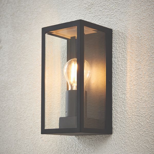 Czarny kinkiet Oxford - zewnętrzny na dom IP44