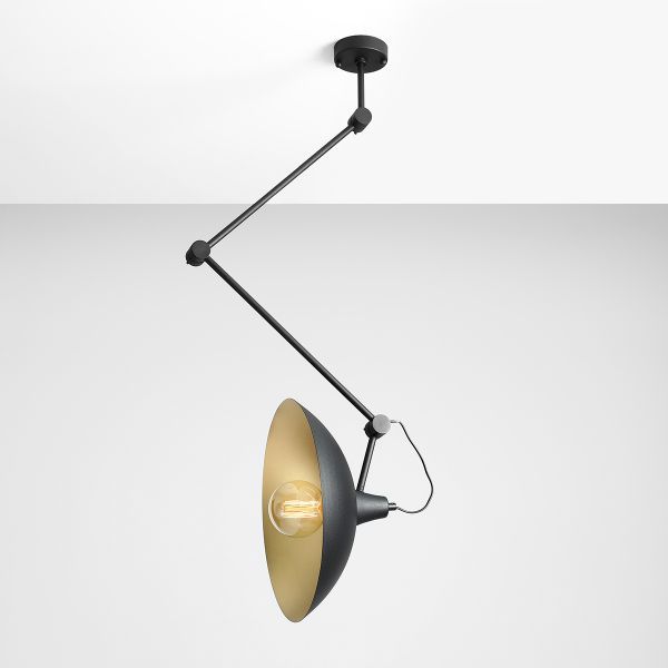Metalowa lampa sufitowa Melos - loftowa