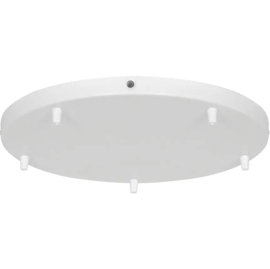 Biała podsufitka Luana 40 cm do 5 kloszy