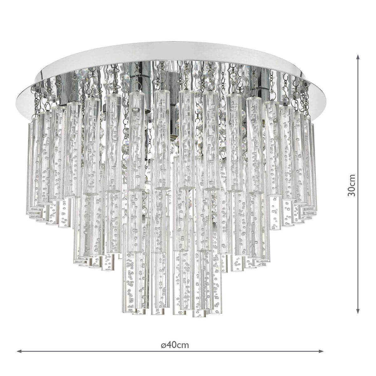 Lampa sufitowa Paulita do eleganckego salonu