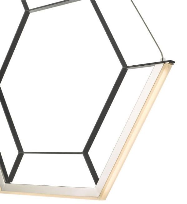 Lampa wisząca Hexagon do dużej jadalni