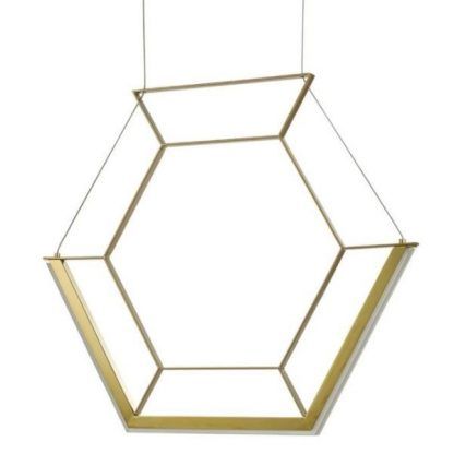 Lampa wisząca Hexagon do nowoczesnego gabinetu