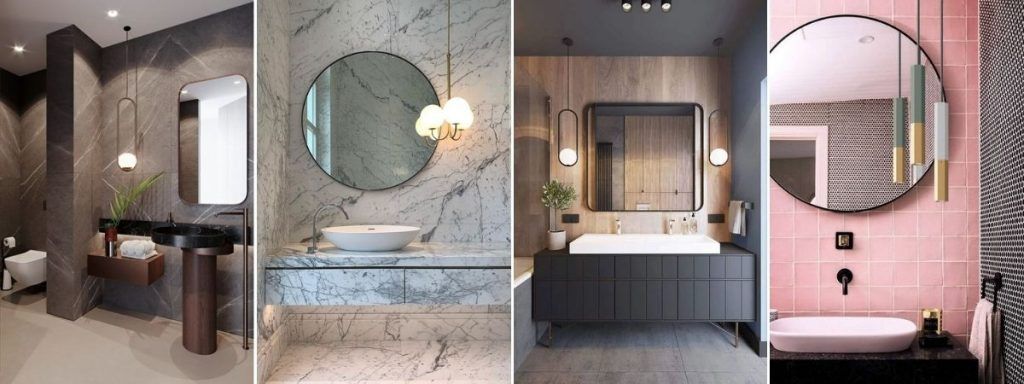 lampy wiszące oświetlenie lustra