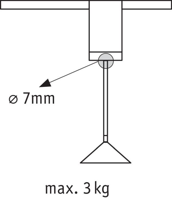 Adapter do zawieszenia - URail, biały