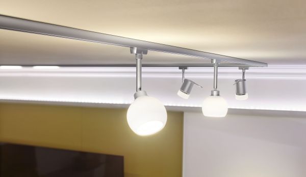 Baza do spotu - system szynowy URail, DecoSystem, chrom