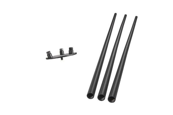 Czarna podstawa podłogowa do lampy Kettle