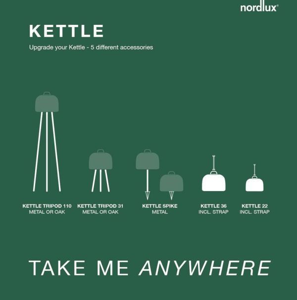 Czarna podstawa podłogowa do lampy Kettle