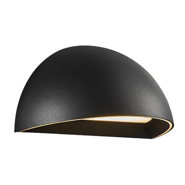 Elewacyjny kinkiet Arcus - IP54, czarny, Bluetooth