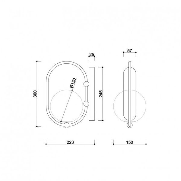Kinkiet Koban D do eleganckiego salonu