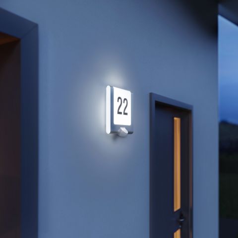 Kinkiet L 220 LED - czujnik ruchu, numer domu