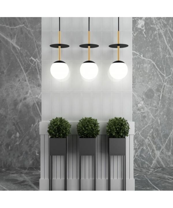 Lampa sufitowa Plaat Brass jako oświetlenie gabinetu