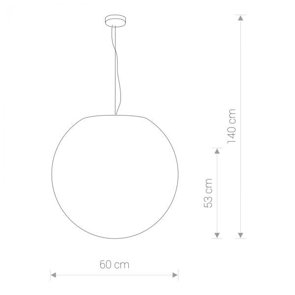 Lampa wisząca Cumulus na taras lub balkon