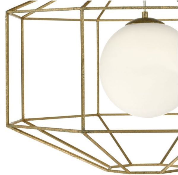 Lampa wisząca Izmir nad sofę w salonie