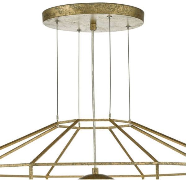 Lampa wisząca Izmir nad sofę w salonie