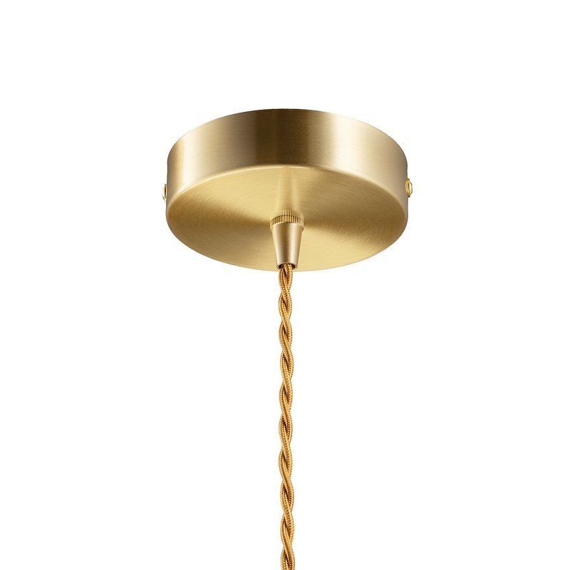 Lampa wisząca Jupiter nad strefą relaksu w salonie