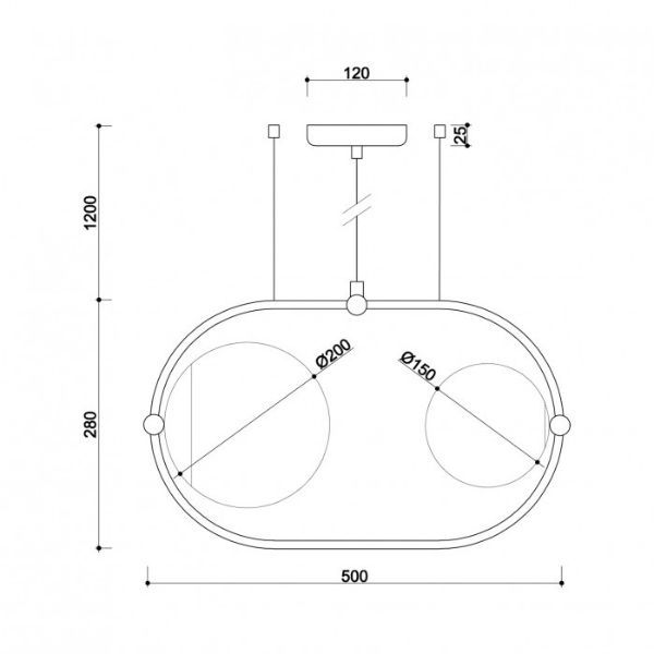 Lampa wisząca Koban nad szafkę w przedpokoju