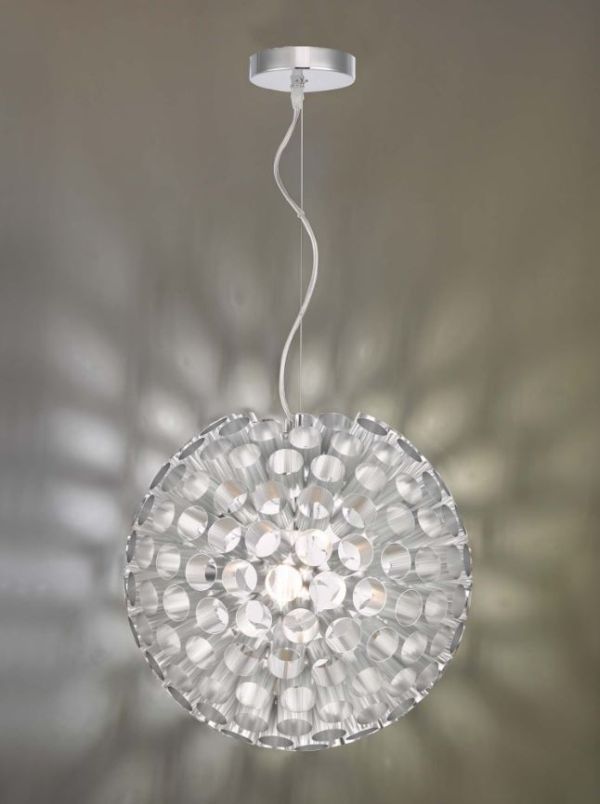 Lampa wisząca Serafina nad stolik w salonie