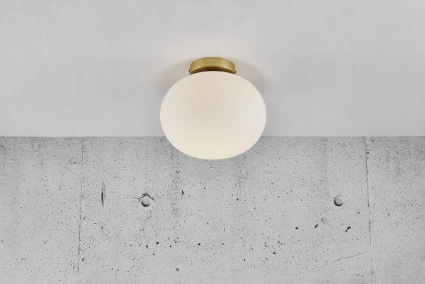 Plafon Alton ze szklanym kloszem do łazienki