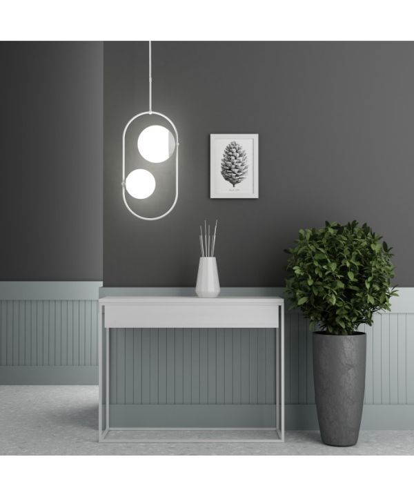Podwójna lampa wisząca Koban C do eleganckiego przedpokoju