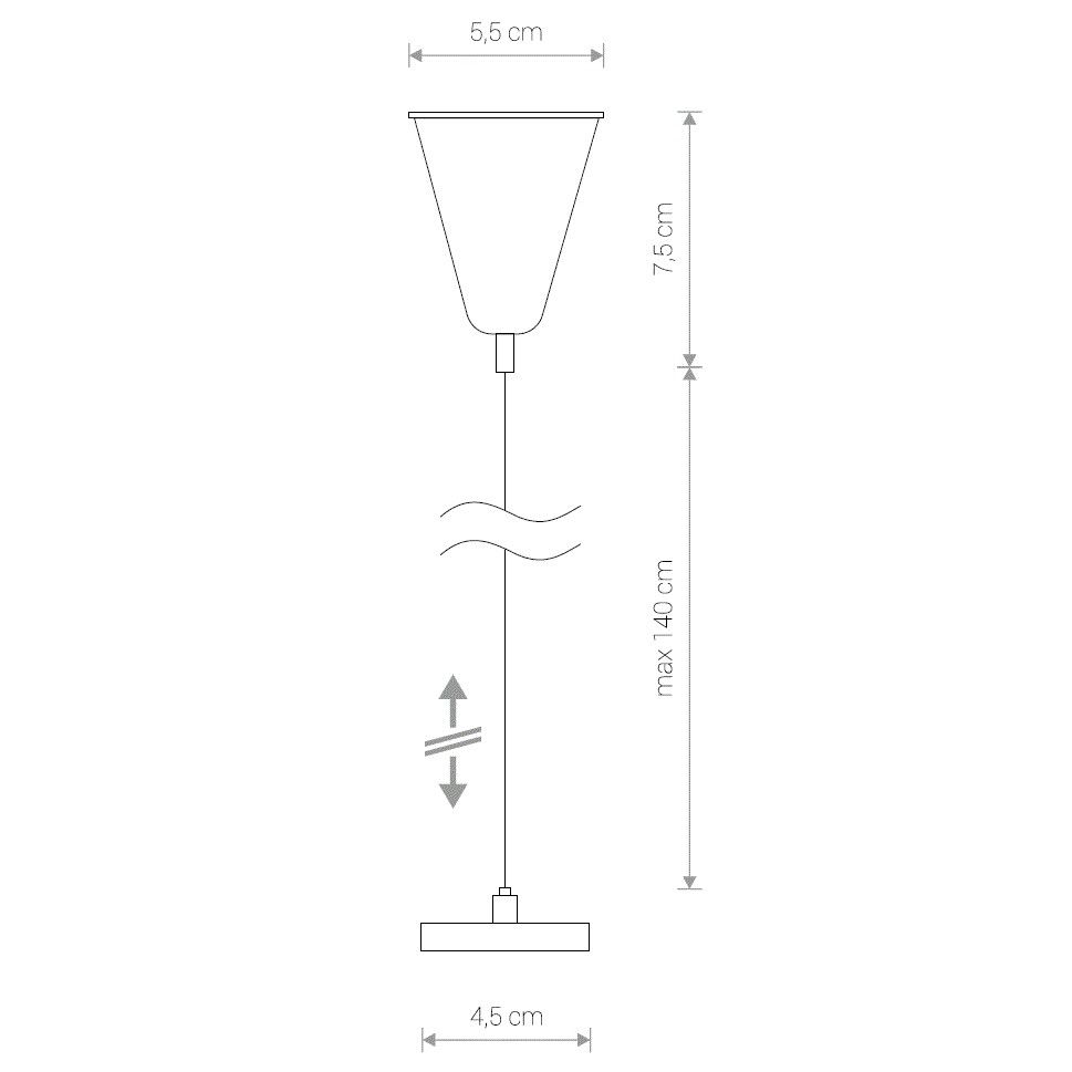 Zawiesie do szyny Profile - białe