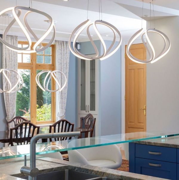 Zjawiskowa lampa wisząca Alonsa do kuchni