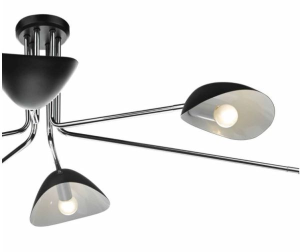 Żyrandol Krug nad stolik kawowy w salonie