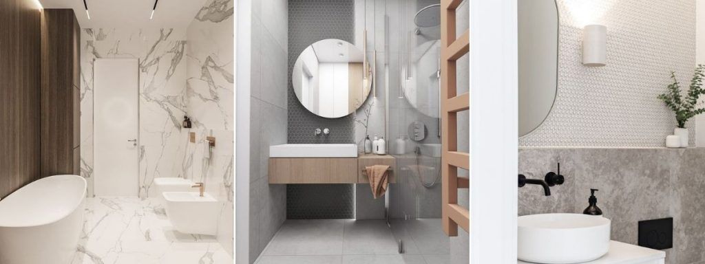 mała łazienka jak oświetlić